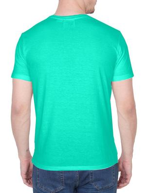 green cotton chest print tshirt - 14936166 - Standard Image - 3