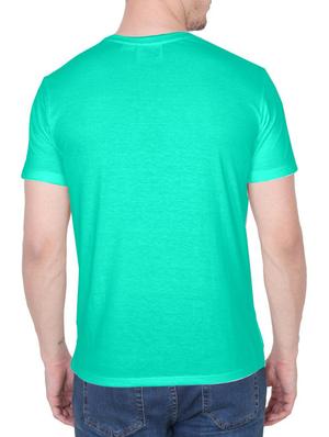 green cotton chest print tshirt - 14936186 - Standard Image - 3