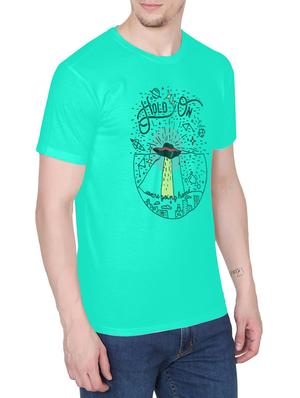 green cotton chest print tshirt - 14936195 - Standard Image - 2