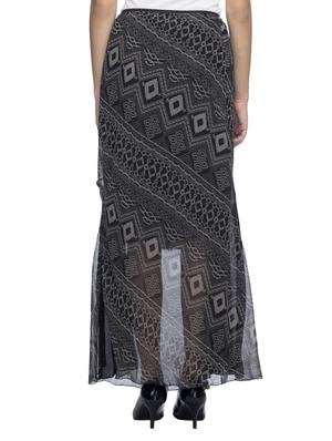 black printed maxi skirt - 14937206 - Standard Image - 3