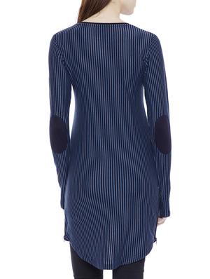 thumb hole high-low striped tunic - 14937839 - Standard Image - 3