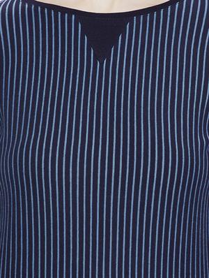thumb hole high-low striped tunic - 14937839 - Standard Image - 4