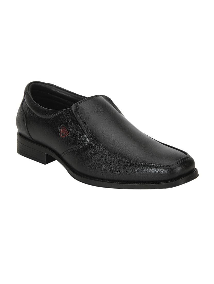 black leather formal slip on - 14938554 - Zoom Image - 1