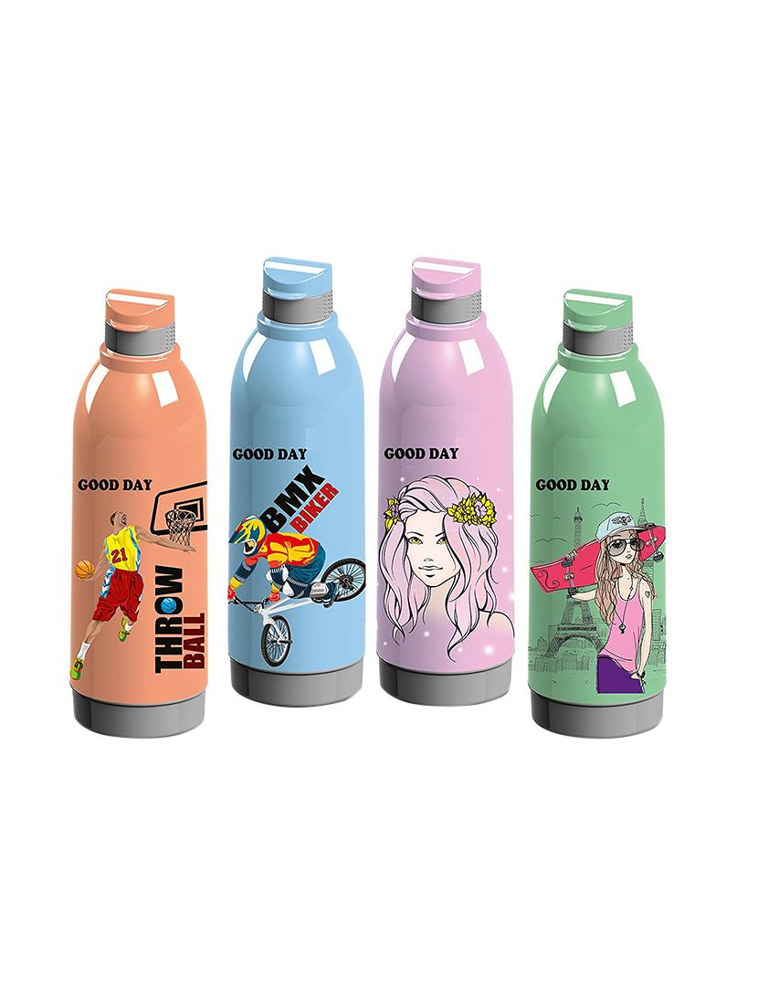 Cartoon Print multi colored plastic bottle - 14945854 - Zoom Image - 1