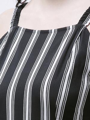 striped full leg cami jumpsuit - 14946758 - Standard Image - 5