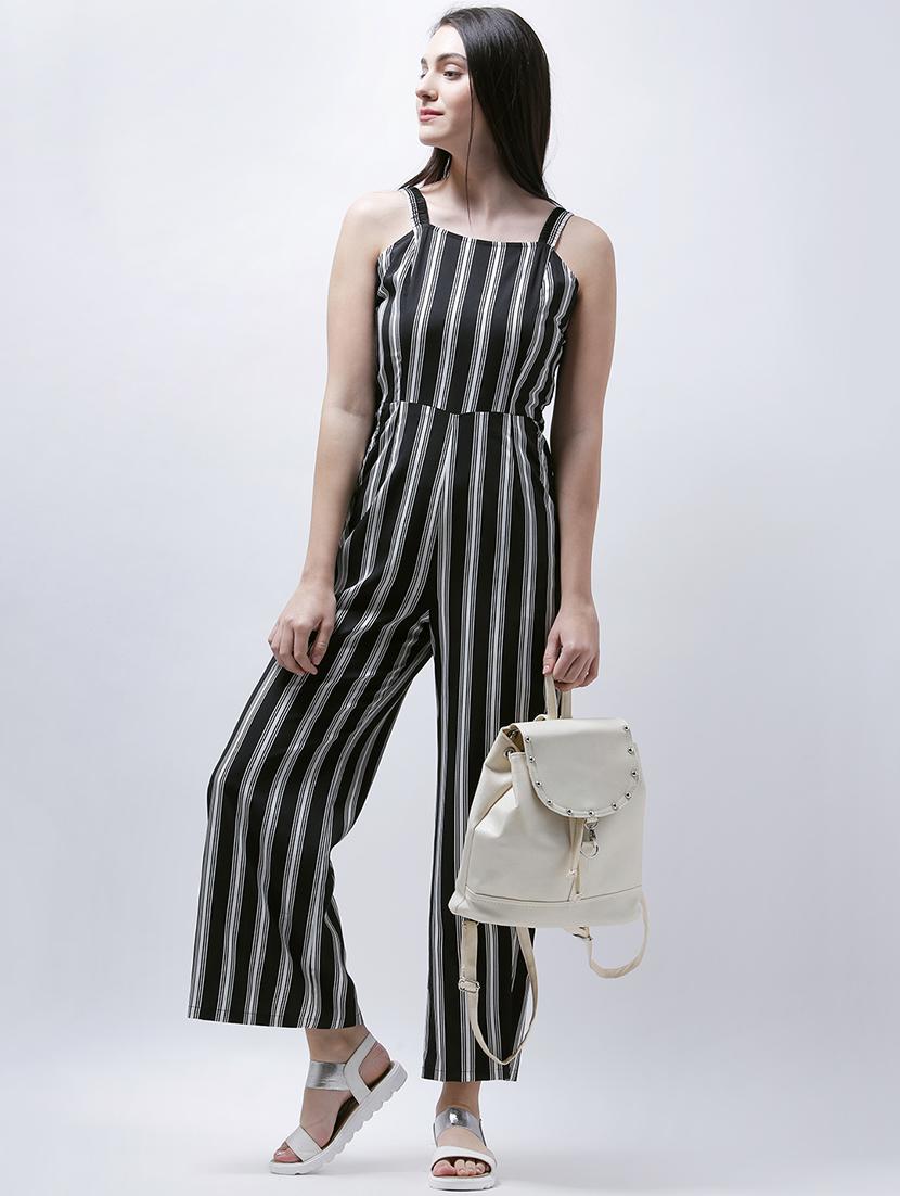 striped full leg cami jumpsuit - 14946758 - Zoom Image - 2