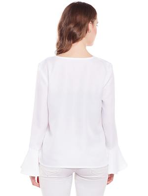 white solid summer jacket - 14946771 - Standard Image - 3