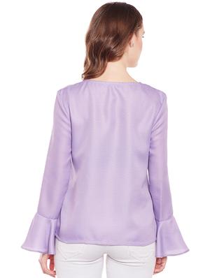 purple solid summer jacket - 14946772 - Standard Image - 3