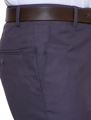 grey polyester blend flat front formal trouser - 14947759 - Standard Image - 5