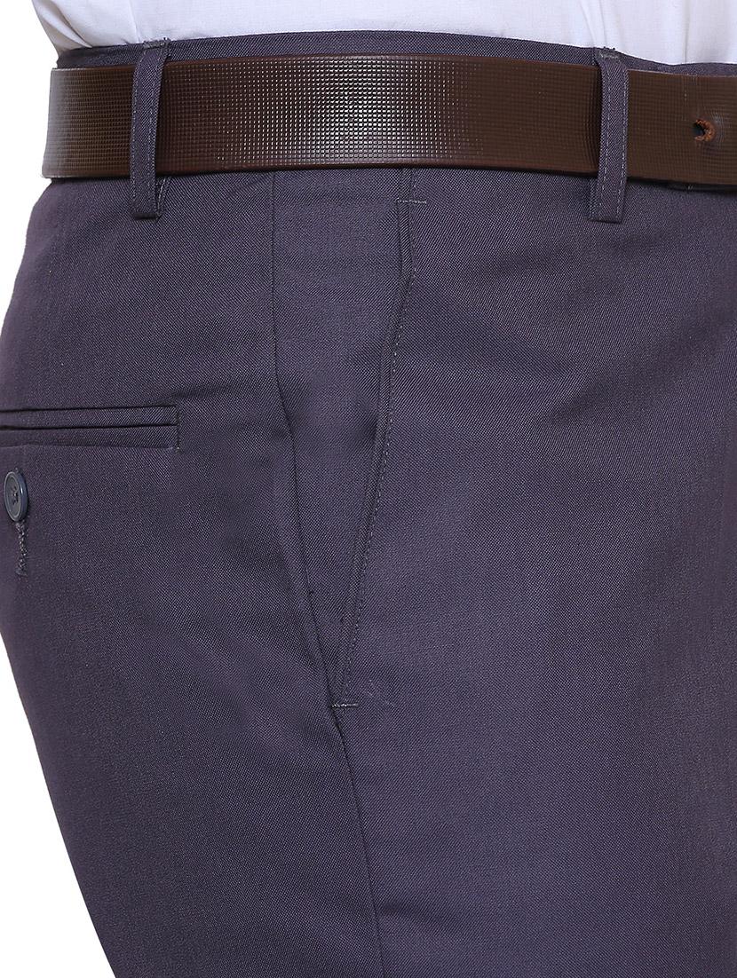 grey polyester blend flat front formal trouser - 14947759 - Zoom Image - 5