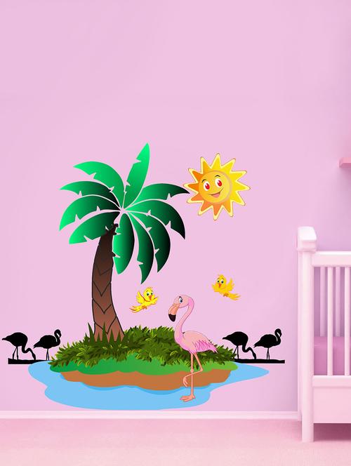 Multi colored vinyl wall decor - 14948121 - Standard Image - 1