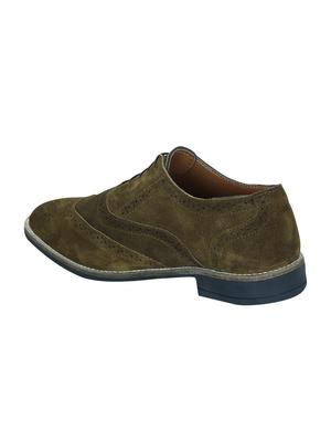 green suede lace-up brouge - 14948446 - Standard Image - 3