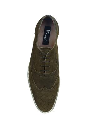 green suede lace-up brouge - 14948446 - Standard Image - 4