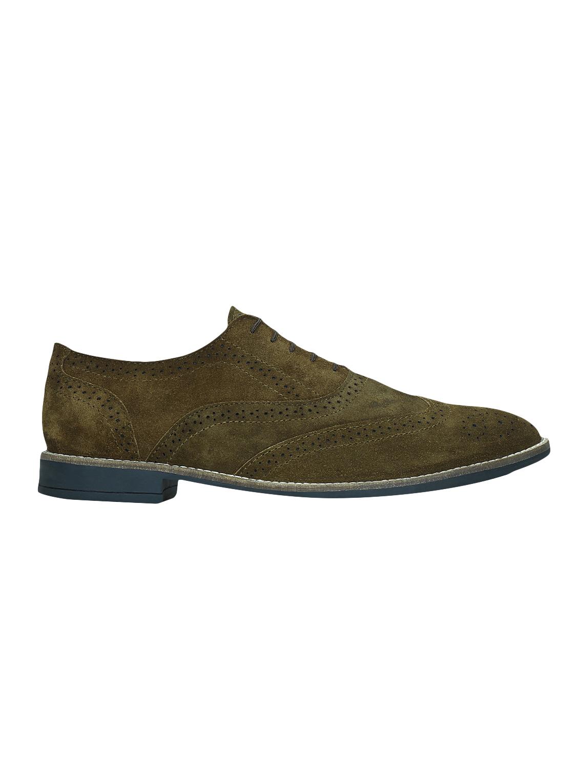 green suede lace-up brouge - 14948446 - Zoom Image - 2
