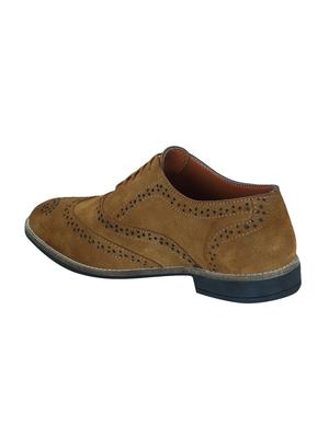 tan suede lace-up brouge - 14948447 - Standard Image - 3