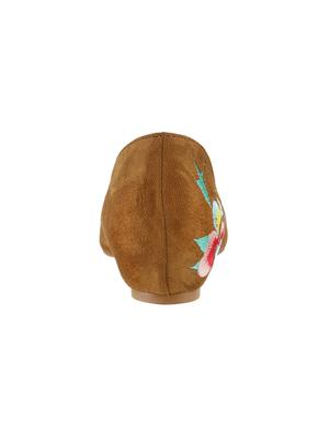 tan faux leather slip on ballerina - 14949184 - Standard Image - 3