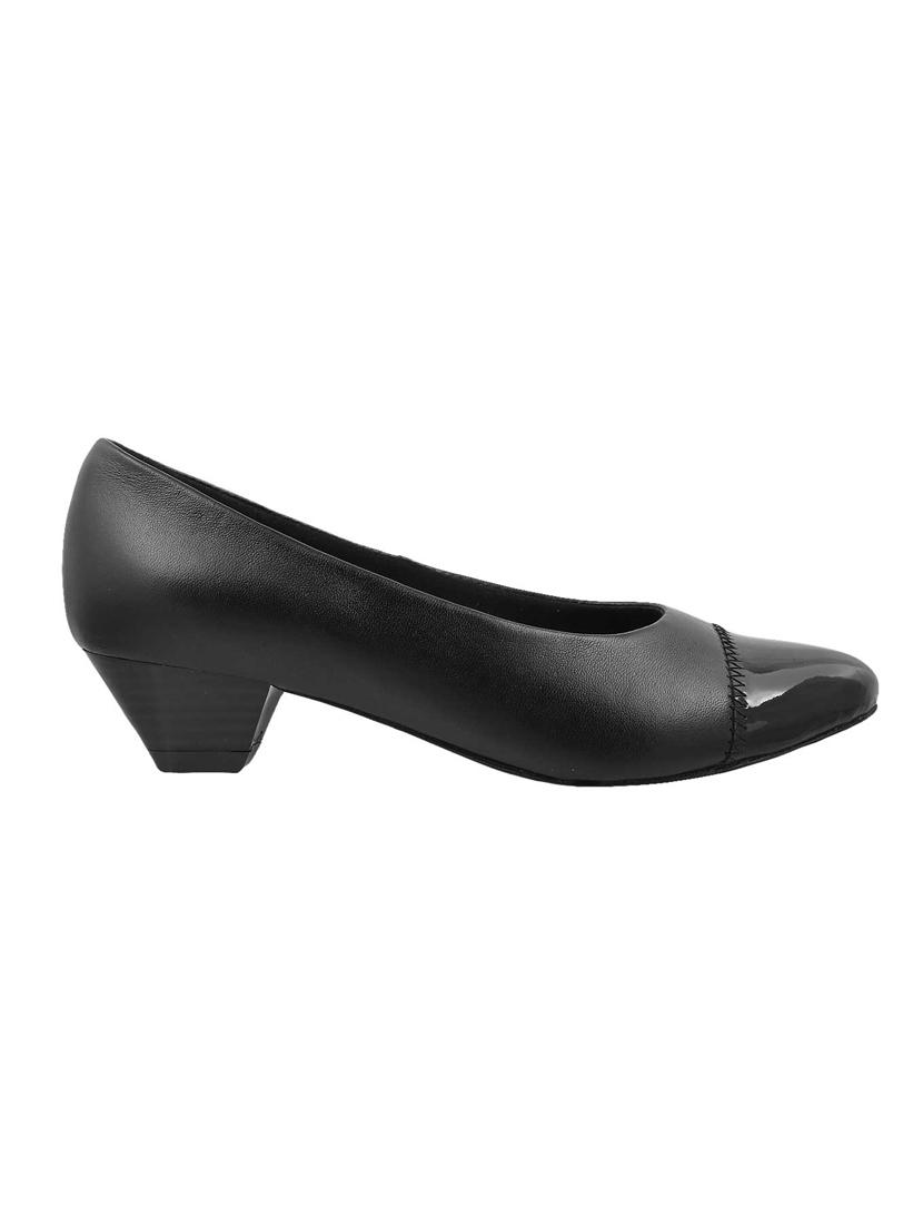 black faux leather slip on formal shoes - 14949275 - Zoom Image - 2