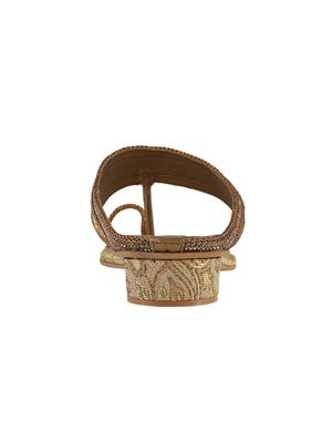 gold one toe sandal - 14949385 - Standard Image - 3