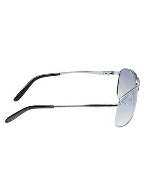 fastrack semi-rimless unisex silver sunglass - m032bu1 - 14951237 - Standard Image - 3