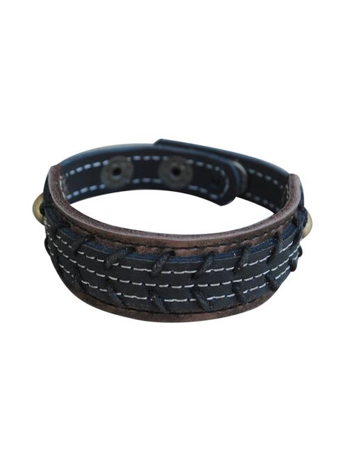 black leather bracelet - 14953843 - Very Small Image - 1