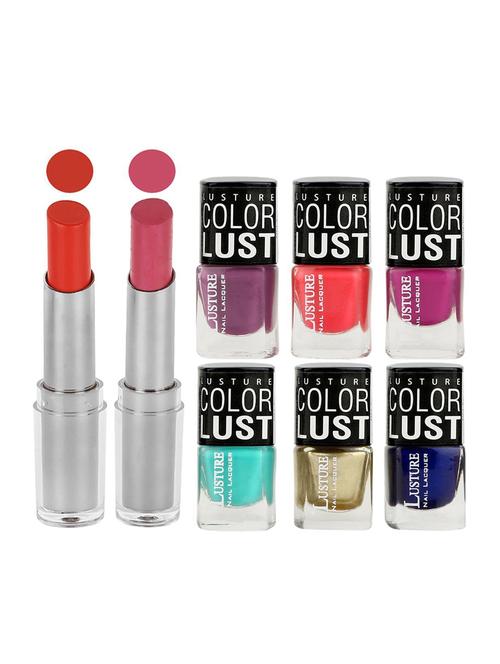 Ramble set of 2 Lipstick & 6 Nail Polish - 14953938 - Standard Image - 1
