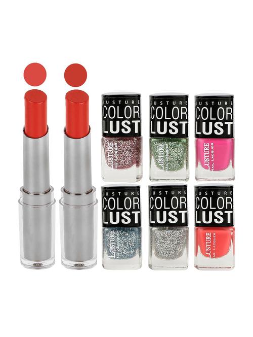 ramble set of 2 lipstick & 6 nail polish - 14953984 - Standard Image - 1