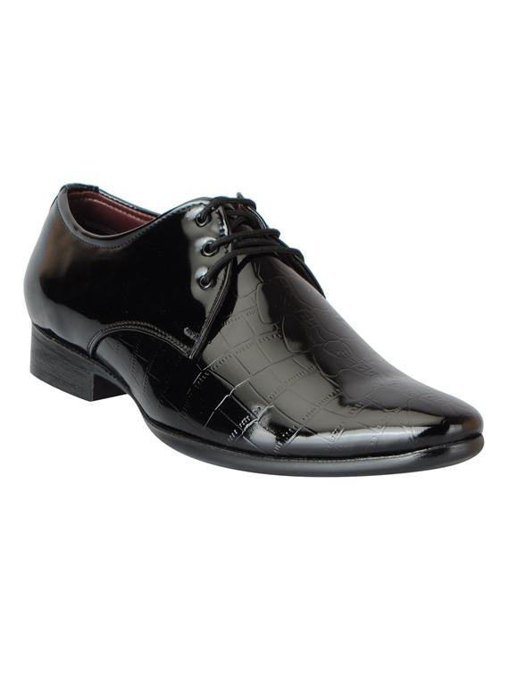 black leatherette formal derby - 14954410 - Zoom Image - 1
