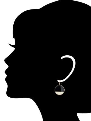 black metal drop earrings - 14954848 - Standard Image - 2