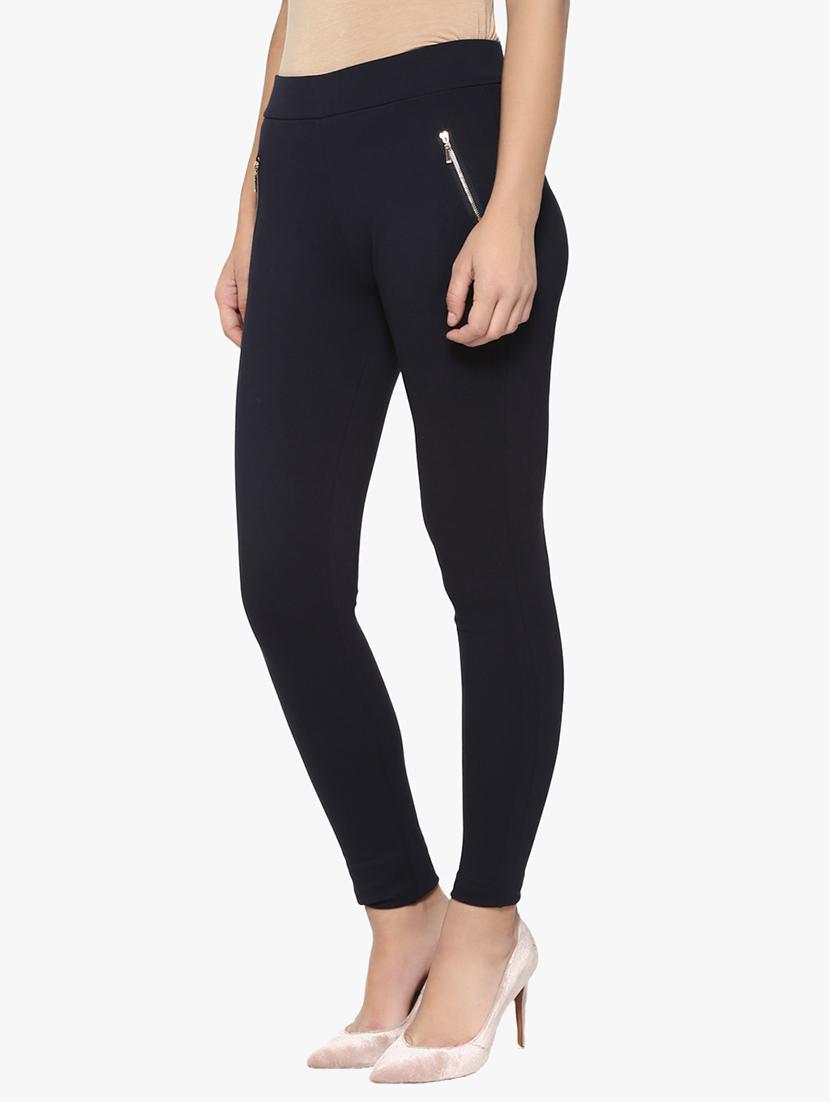 navy blue cotton jeggings - 14954868 - Zoom Image - 2