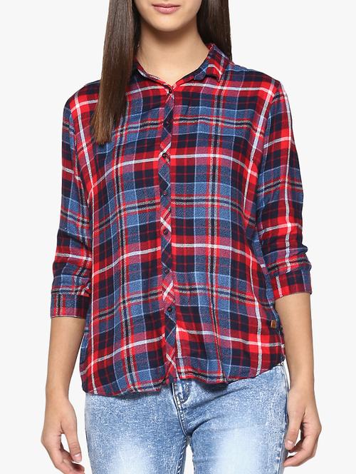 blue checkered shirt - 14954886 - Standard Image - 1