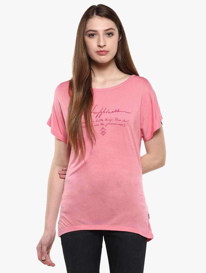 pink graphic printed tee - 14954949 - Zoom Image - 1