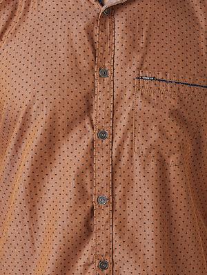 navy blue cotton casual shirt - 14955180 - Standard Image - 4