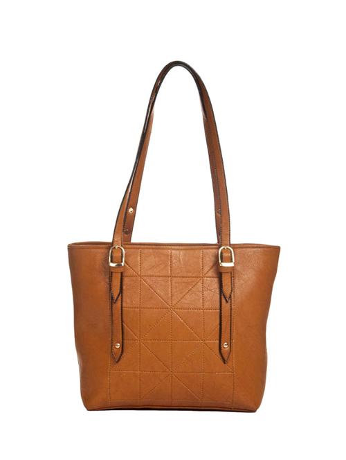 brown cotton regular handbag - 14956605 - Standard Image - 1
