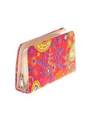 red cotton regular clutch - 14956660 - Standard Image - 4
