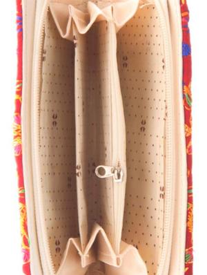 multi colored cotton wallet - 14956663 - Standard Image - 3