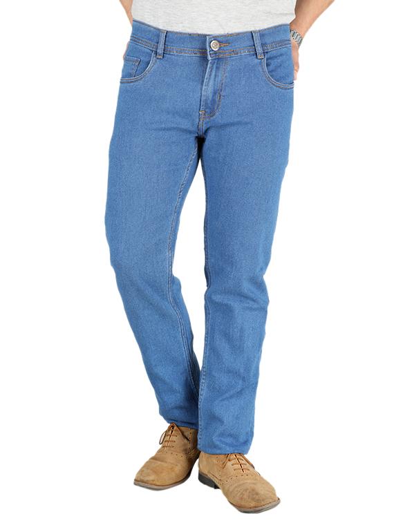 blue cotton blend plain jeans - 14957327 - Zoom Image - 1