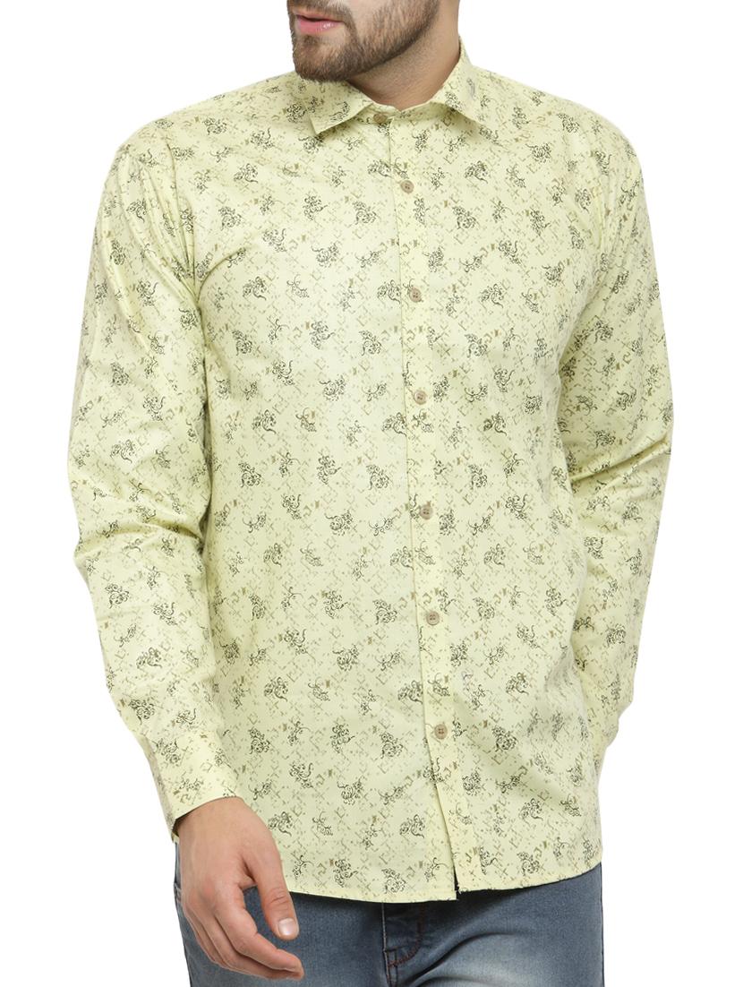 green cotton casual shirt - 14957416 - Zoom Image - 1