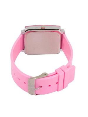 jay creation pink rectangle dial watch - 14959555 - Standard Image - 3
