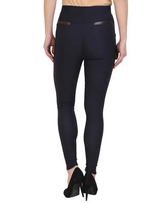 dark blue cotton lycra jegging - 14959780 - Standard Image - 3
