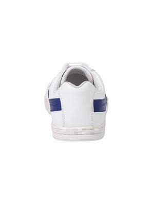 white leatherette lace up sneaker - 14960026 - Standard Image - 3