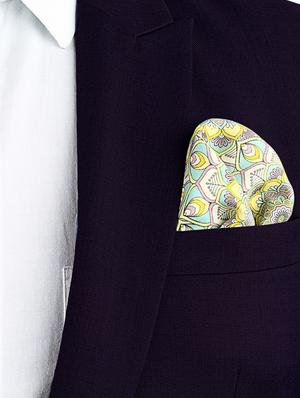 multicolour silk pocketsquare - 14960069 - Standard Image - 3