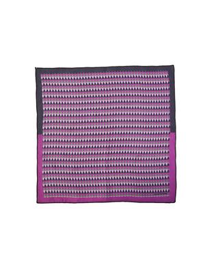 purple silk tie with pocketsquare - 14960122 - Standard Image - 3