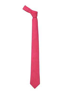 pink silk tie with pocketsquare - 14960137 - Standard Image - 4
