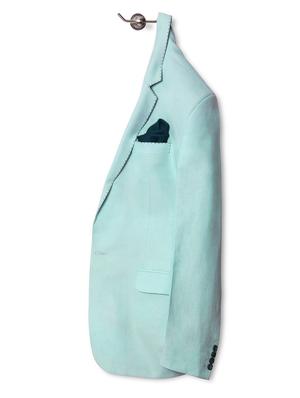 green silk pocketsquare - 14960169 - Standard Image - 4