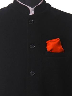 orange silk pocketsquare - 14960187 - Standard Image - 3