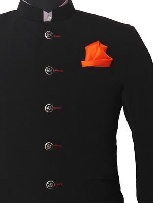 orange silk pocketsquare - 14960195 - Standard Image - 2