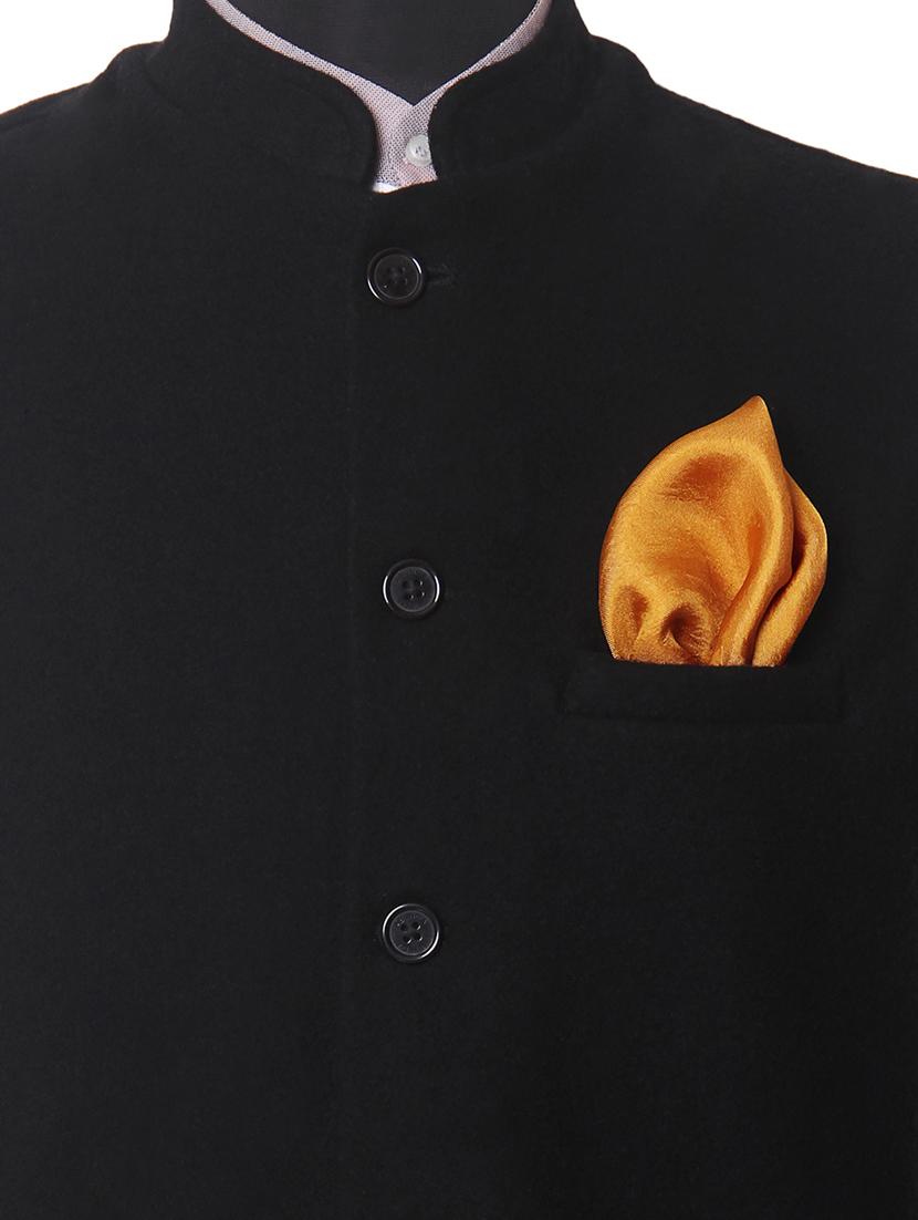 yellow silk pocketsquare - 14960203 - Zoom Image - 3