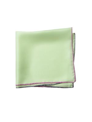 green silk pocketsquare - 14960218 - Standard Image - 2