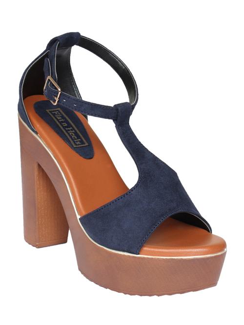 blue ankle strap sandal - 14960766 - Standard Image - 1