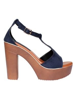blue ankle strap sandal - 14960766 - Standard Image - 2